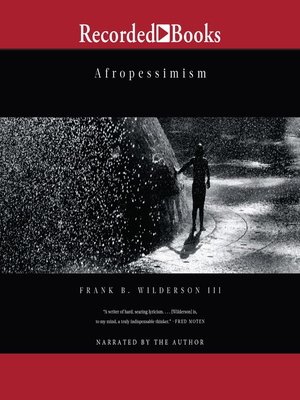 Afropessimism - Audiobook